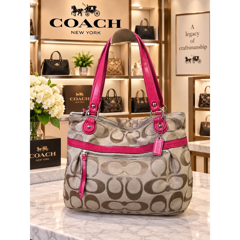 C220 Coach Poppy Signature tote